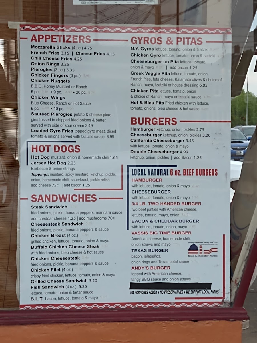 Vassi's Drive-In Menu - Image 5